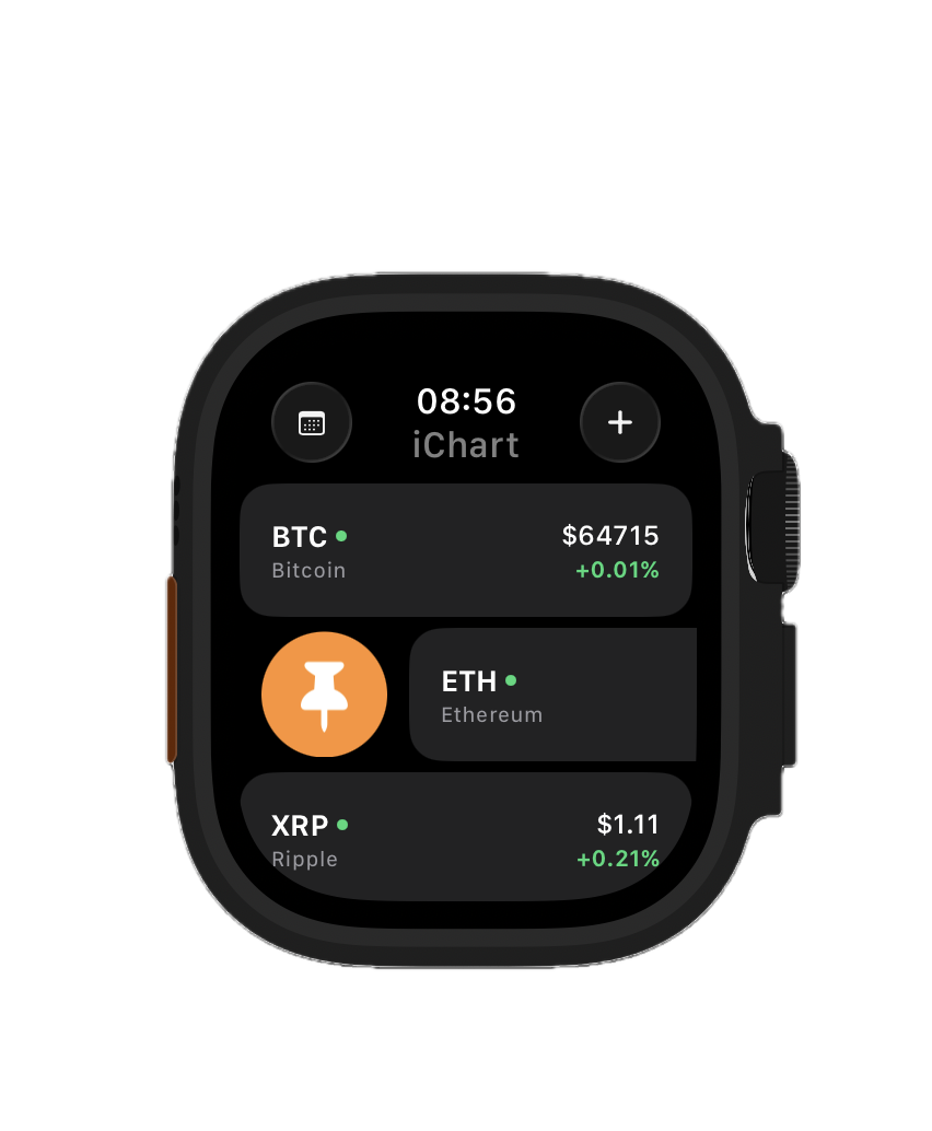 Pin swipe action on watchlist